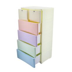 4+2 Drawers Blue/White Plain Multi 5855