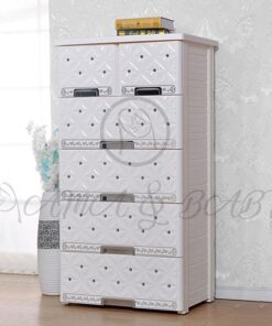 4+2 Drawer Embossed Beads Pearl White Na-585188 - Image 2