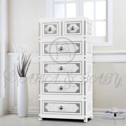 4+2 Jumbo Handle Drawer Supreme American Pearl White Na-705888