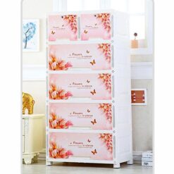4+2 Jumbo Drawers Beige Flower 705872