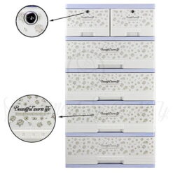 4+2 Drawer Small Floral 6915