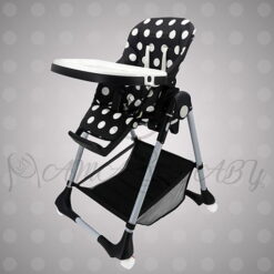 1014-B Black Polka Dots(19-3) Adjustable High Chair