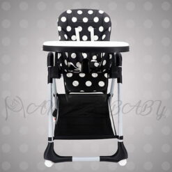 1014-B Black Polka Dots(19-3) Adjustable High Chair