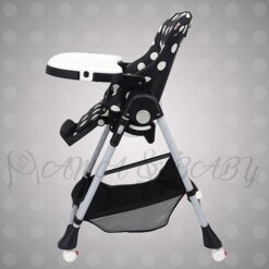 1014-B Black Polka Dots(19-3) Adjustable High Chair