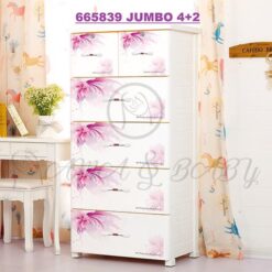 4+2 JUMBO DRAWERS ROMANTIC FLOWER 665839-in-Pakistan