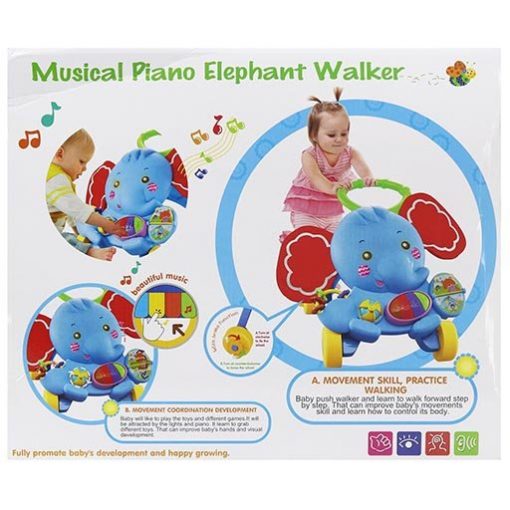 MUSICAL PIANO ELEPHANT WALKER S919 ACTIVITY WALKER
