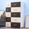 5+5 DRAWERS NEW CHINESE STYLE – COFFEE BROWN 675328-in-Pakistan