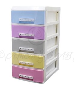 5LAYER MINI DRAWERS WITH HANDLE MULTI COLOUR HD172339-in-Pakistan