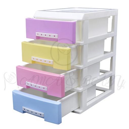 4LAYER MINI DRAWERS WITH HANDLE MULTI COLOUR HD172338