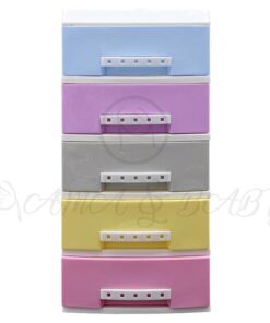 5Layer Mini Drawers With Handle Multi Colour Jewellery Organizer Hd172339 - Image 4