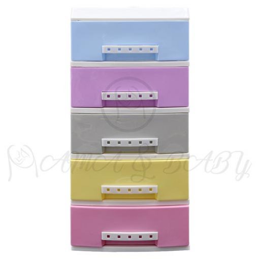 5LAYER MINI DRAWERS WITH HANDLE MULTI COLOUR JEWELLERY ORGANIZER HD172339
