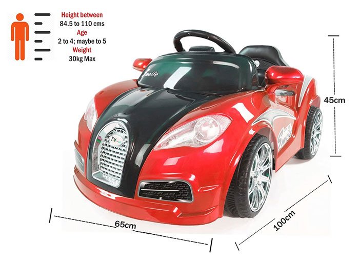 Bugatti Kids Ride On Car With Swing &Amp; Mettalic Paint 10 Bugatti Kids Ride On Car With Swing &Amp; Mettalic Paint