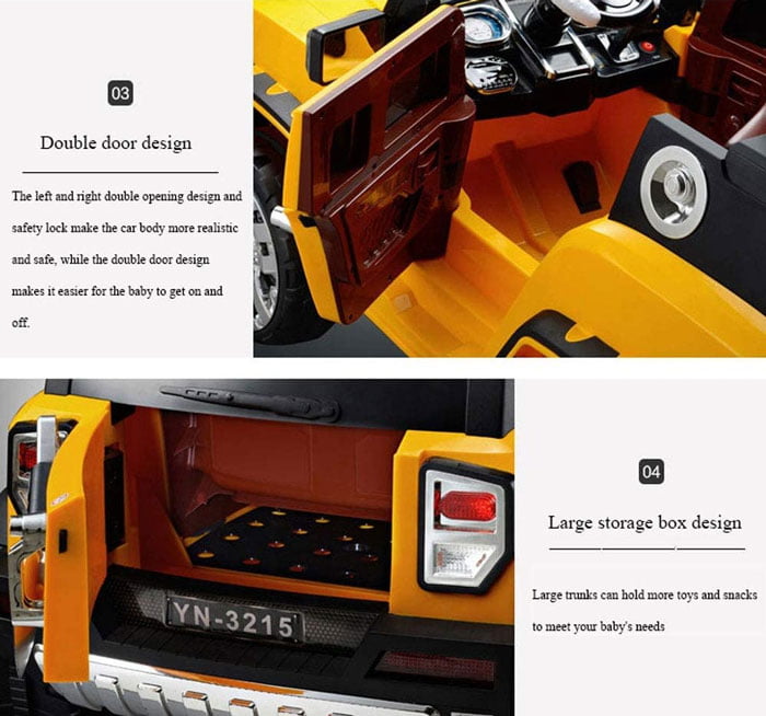 Kids Ride On Car Electric 4 X 4 Hummer With Swing Lnh 8101