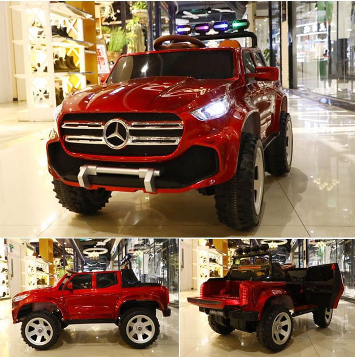 Mercedes Truck Off Road 4 X 4 Metallic Paint Color With Rubber Tire Kids Electric Ride On Car