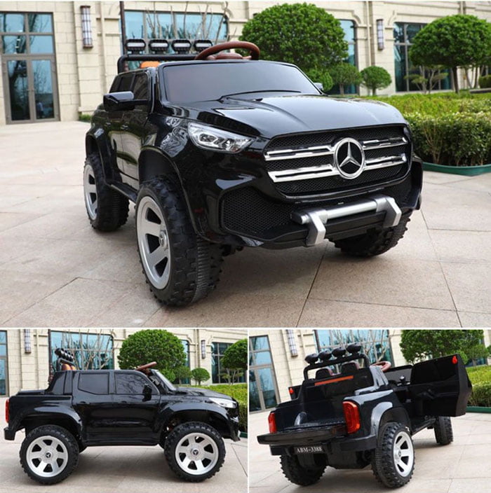 Mercedes Truck Off Road 4 X 4 Metallic Paint Color With Rubber Tire Kids Electric Ride On Car