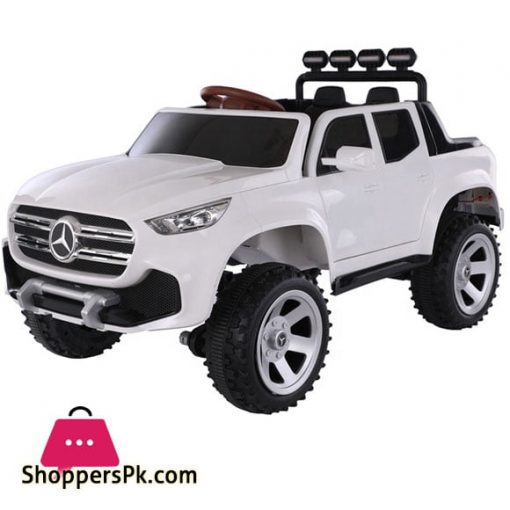 Mercedes Truck Off Road 4 X 4 White Kids Electric Ride On Car