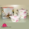 Solecasa Casserole Set With Ceramic Lids - Printed - Set Of 3
