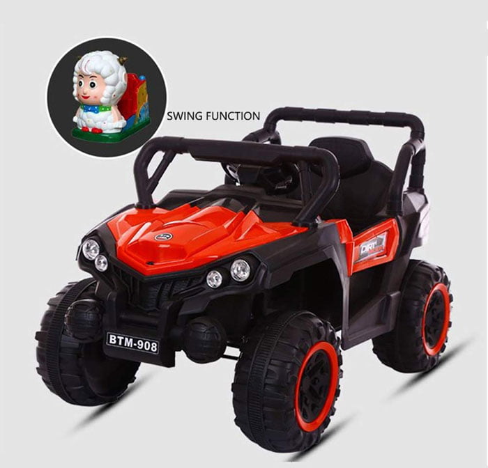 Thunder Jeep 808 Battery Operated Ride On Jeep For Kids With Remote Control With Swing