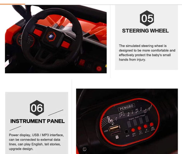 Thunder Jeep 808 Battery Operated Ride On Jeep For Kids With Remote Control With Swing