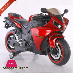 Yamaha R1 Latest Style with Handle Race Kids Ride on Bike Metallic Paint Color