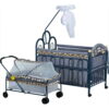 Beautiful Print Blue Metal Cot 227A-In-Pakistan