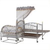 Beautiful Print Brown 266A Metal Cot-In-Pakistan