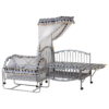 Black White Print Metal Cot 267A-In-Pakistan