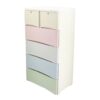 4+2 Drawers Blue/White Plain Multi 6025-In-Pakistan