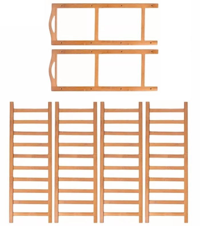 4 Layer Bamboo Wooden Shoe Rack Stand Storage Shelf Unit