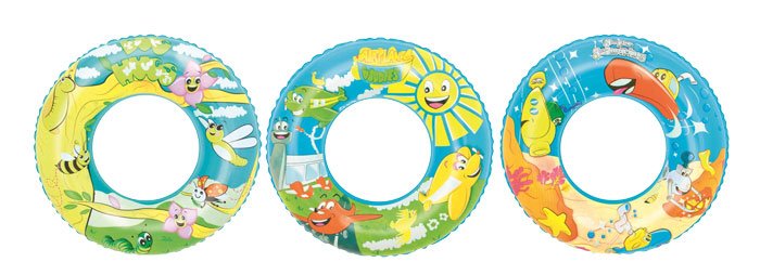 Bestway Designer Print Swim Ring 22Inch For 3-6 Years Old Kids - 36013