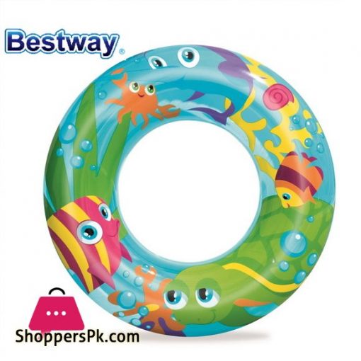 Bestway Designer Print Swim Ring 22Inch For 3-6 Years Old Kids #36013