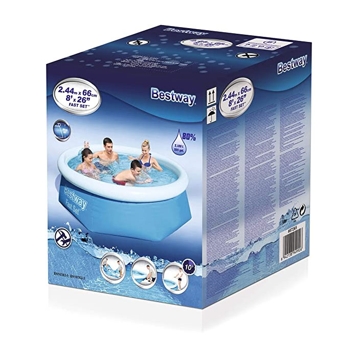 Bestway Fast Set Family Swimming Pool 8 Feet X 26 Inch - 57265