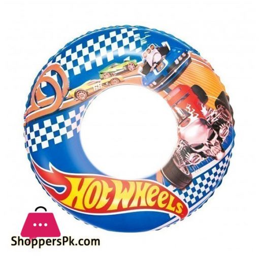 Bestway Hot Wheels 22 Inch Swim Ring 3 to 6 Years Kids - 93401