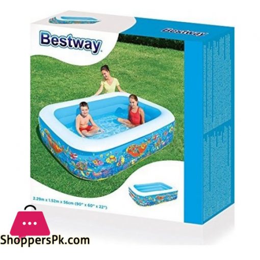 Bestway Rectangular Inflatable Pool for Kid 7.5 Feet - 54120