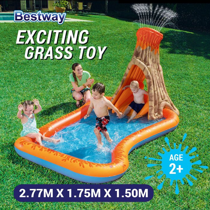 Bestway Volcano Splash Island Paddling Pool 277 X 175 X 150 Cm - 53063