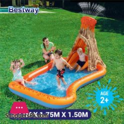 Bestway Volcano Splash Island Paddling Pool 277 x 175 x 150 cm - 53063