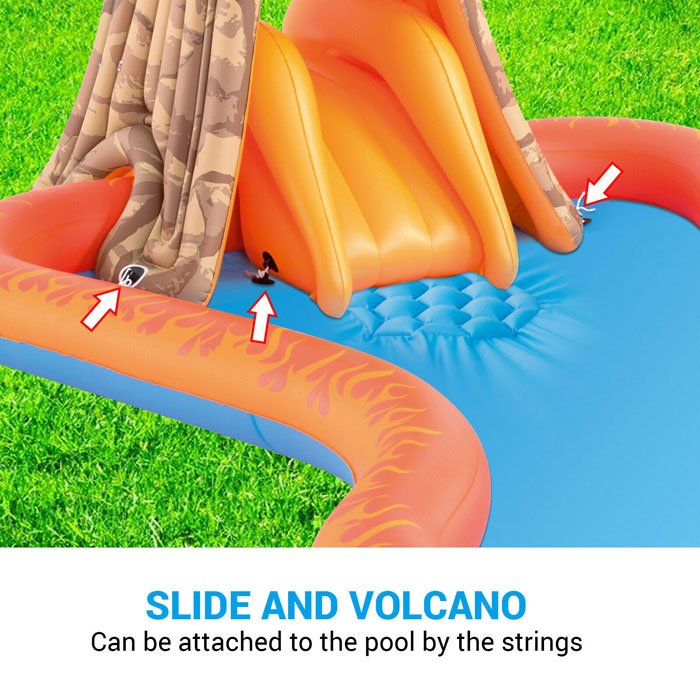Bestway Volcano Splash Island Paddling Pool 277 X 175 X 150 Cm - 53063