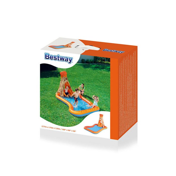 Bestway Volcano Splash Island Paddling Pool 277 X 175 X 150 Cm - 53063