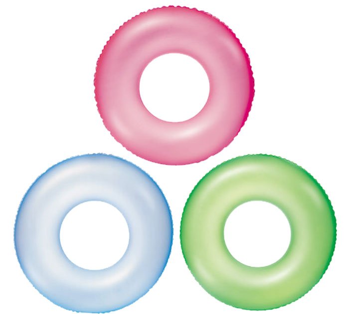 Bestway Kids Neon Frost Pool Float Tube Inflatable Swim Ring 30 Inch - 36024