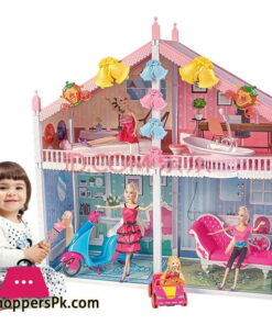 Dream Villa Barbie Doll Set Big Princess Castle Toy House Large Doll House