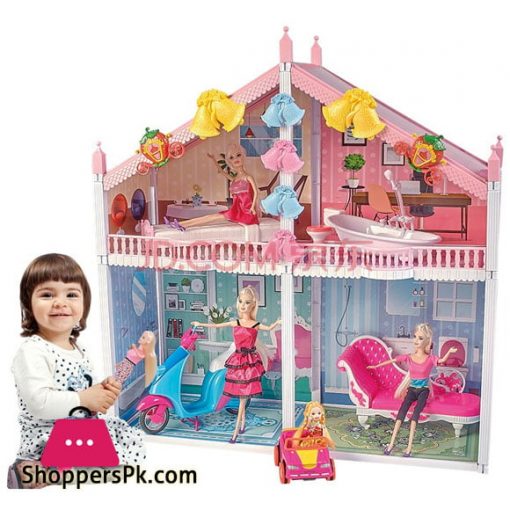 Dream Villa Barbie Doll Set Big Princess Castle Toy House Large Doll House