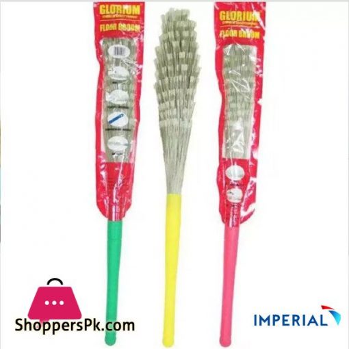 High Quality Soft Plastic Fiber Broom (Water Proof Phool Jharo) 1 - Pcs