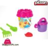 Pilsan Mini Castle Sand Bucket Set With Water Can Turkey Made 06-023 2 Pilsan Mini Castle Sand Bucket Set With Water Can Turkey Made 06-023