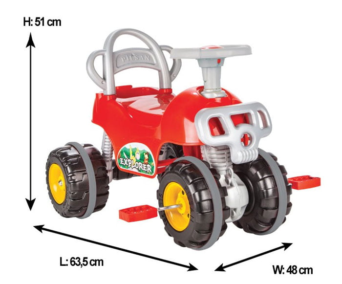Pilsan Explorer Pedal Atv Car Turkey Made 07-813