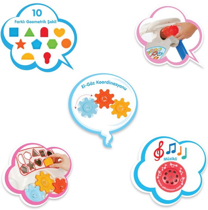 Pilsan Happy Baby Activity Walker Turkey Made 07-539