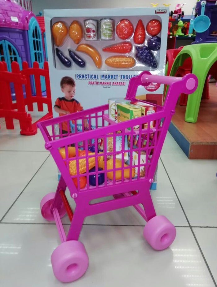 Pilsan Kids Practical Shopping Cart Turkey Made 07-608 6 Pilsan Kids Practical Shopping Cart Turkey Made 07-608