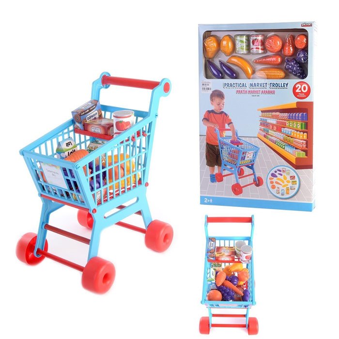 Pilsan Kids Practical Shopping Cart Turkey Made 07-608