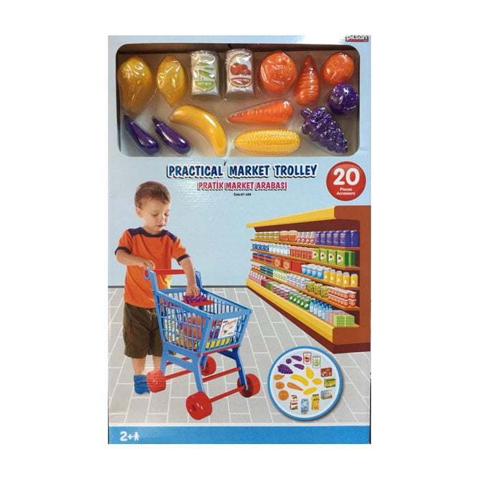 Pilsan Kids Practical Shopping Cart Turkey Made 07-608