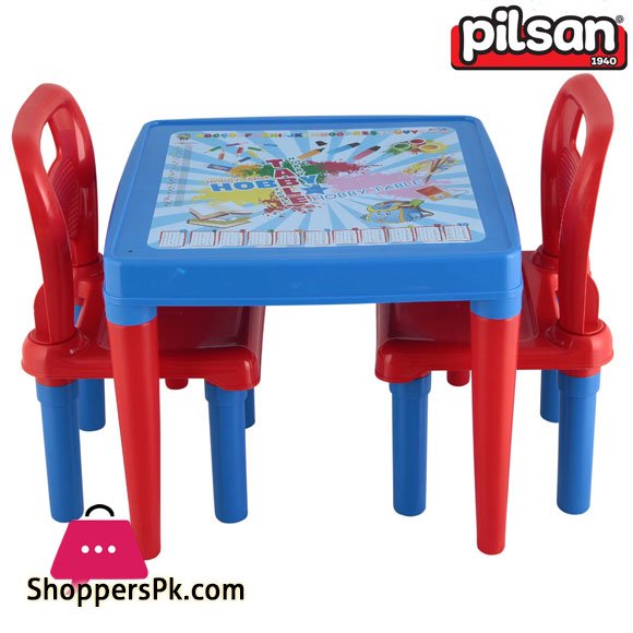 Pilsan Menekse Study Table With Two Chairs 1 To 5 Years Kids Turkey Made 03-414 3 Pilsan Menekse Study Table With Two Chairs 1 To 5 Years Kids Turkey Made 03-414
