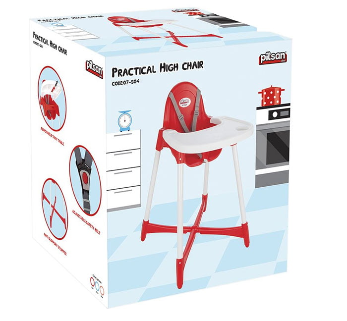 Pilsan Practical Feeding Chair High Chair Turkey Made 07-504